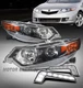 For 09-14 Acura TSX [HID Model] Black Projector Headlights Lamp w/LED DRL Signal