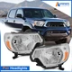 Chrome Headlights Assembly Left & Right Pair For Toyota Tacoma Pickup 2012-2015