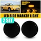 Smoked Lens LED Front Fender Marker Signal Lights For 1989-2015 Mazda MX-5-2SET