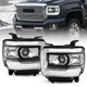 For 2014-2018 GMC Sierra 1500 2500 3500 Clear Corner LED DRL Headlights Lamps