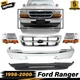 Front Bumper Chrome Kit + Headlights + Corner Lights For 1998-2000 Ford Ranger