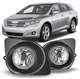 Fog Lights For 2009-2012 Toyota Venza Bumper Replacement Lamps w/Wiring+Switch