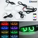 RGB Acrylic DTM Style LED Angel Eyes For BMW 3 Series F30 F31 Halogen Headlight