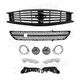 For 2010-2013 Infiniti G37 11-12 G25 Front Bumper Upper Lower Grille Fog Lights