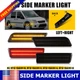 4X Smoke Front + Rear LED Side Marker Lights For Ford Transit Connect 2010-2013