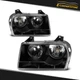 Halogen Headlights Assembly For 2005-2010 Chrysler 300 2.7L 3.5L Black Pair