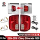 Halogen Upgrade To LED Tail Lights For 2014-2018 Chevy Silverado 1500 Red Pair
