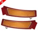 2Pcs For 2011-2013 BMW E70 X5 LCI Amber Lens Front Bumper Side Marker Reflectors