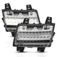 ANZO LED Chrome Clear w/ Sequential Signal for 18-19 Jeep Wrangler JL