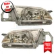 Headlight MA2502114 MA2503114 Set of 2 Halogen for 1999-2000 Mazda Protege