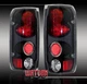 87-96 FORD F-150 F-250 F-350/89+ BRONCO ALTEZZA TAIL BRAKE LIGHTS BLACK 93 94 95
