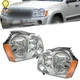 Halogen Headlights For 2005 06 07 Jeep Grand Cherokee Left+Right Chrome Houisng