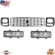 Fits 1992-1996 Chevrolet G10 G20 G30 Front Grille Headlamp Door Signal Light 5Pc
