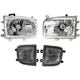 Headlight Kit Fits 1999-2004 Nissan Pathfinder Left and Right 4pc