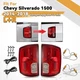Halogen Upgrade To LED Tail Lights For 2014-2018 Chevy Silverado 1500 Red Pair