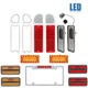 69-70 Chevy & GMC Truck LED Red Tail Side Marker Park License Light Lenses Set