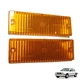 BMW 3 Series E30 Front Indicator Lens Set Orange 83-91 Repeater Pair Left Right