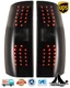 Smoke LED Tail Lights for 2007-2014 Chevy Suburban Tahoe 1500 Rear Brake Lamps