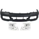Front Bumper Cover for Ford Explorer 02-05 Fog Light Holes Primed 1L2Z13008AA