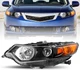 Headlight Assembly Pair for 2009-2014 Acura TSX [Hid/Xenon/Ballast Model] OEM Pr