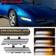 For 91-96 Chevrolet Corvette C4 Dynamic LED Side Marker Turn Signal Light Clear