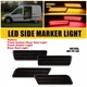 Smoked Front Rear Amber Red LED Side Marker Lamps For 10-13 Ford Transit Connect