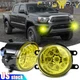 Yellow LED Fog Light Driving Lamp For Toyota Tacoma 12-2015 DOT Bumper Fog Lamps