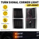 4X LED SEQUENTIAL AMBER CORNER LIGHTS FOR 1994-99 CHEVY C/K 1500 2500 3500 TAHOE