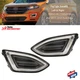 LH+RH Side LED DRL Bumper Fog Light Driving Lamp Clear For 2015-2018 Ford Edge