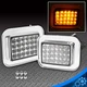 For 03-08 09 Hummer H2 Clear LED Corner Turn Signal Light Parking Lamp LH & RH