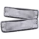 ANZO Euro Parking Lights with Chrome Housing and Amber Reflector for Toyota