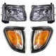 Headlight Set Halogen For 2001-2004 Toyota Tacoma