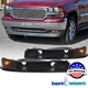Fits 1999-2006 GMC Sierra 2000-2006 Yukon XL Black Bumper Signal Parking Lights
