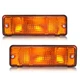 Amber Lens Turn Signal Lights W/Bulbs For Toyota Pickup 4Runner 1984 1985 1986