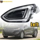 Left LED DRL Daytime Running Light Front Fog Lamp Cover For Ford Edge 2015-2018