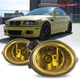 Fog Lights For 01-03 M3 M5 2001-2005 BMW 3 Series E46 M Bumper Lamps Yellow Lens
