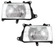 For 93-98 T100 Pickup Truck Headlight Headlamp Head Light Lamp w/Bulb PAIR SET