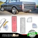 Clear Lens LED Tail Brake Backup Reverse Lights For Chevy Pickup-Truck 1967-1972