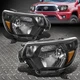 FOR 12-15 TOYOTA TACOMA BLACK HOUSING AMBER CORNER HEADLIGHT REPLACEMENT LAMPS