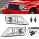 2PCS Turn Signal Corner Parking Light Clear For Jeep Liberty 2008-2012 W/Bulbs