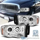 Fits 2002-2005 Dodge Ram 1500 2500 3500 LED Halo Projector Headlights Lamps Pair