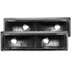 ANZO Euro Parking Lights Black for 1988-1998 Chevrolet C1500