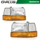 6Pcs Headlights Corner/Side Signal Lights Fit For 92-97 Ford Pickup 92-96 Bronco
