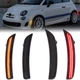 4PCS LED Front+Rear Bumper Side Marker Lamp Lights For 2012-2017 Fiat 500 Abarth