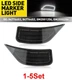 1-5Set Fender LED Side Marker Lights Lamps Smoked For 2021-23 GMC Chevy Cadillac