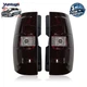Smoke For 2007-2014 Chevy Suburban Tahoe Left+Right Side Tail Lights Brake Lamp
