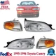 Headlight 4-pc Kit For 1995-1996 Toyota Camry Left & Right Side w/ Corner Lights