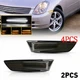 4X Switchback LED Side Marker Light Turn Signal 03-07 For Infiniti G35 Coupe