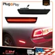 Smoked Red LED Rear Side Marker Lights For 08-14 Dodge Challenger/11-14 Charger