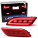 Smoke Red Optic Tube Style LED Rear Bumper Reflectors For 2017-up Jeep Compass Smoke Red Optic Tube Style LED Rear Bumper Reflectors For 2017-up Jeep Compass